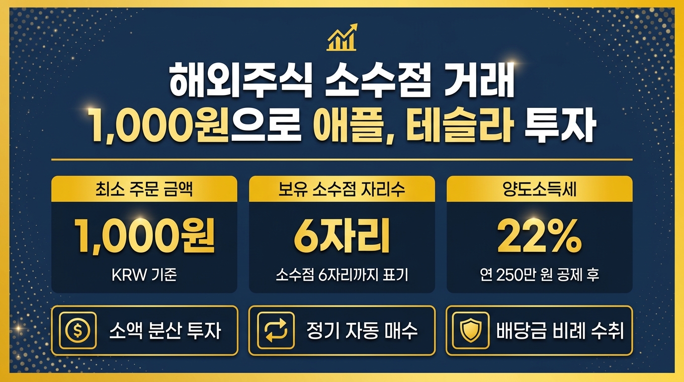 해외주식 소수점 매매 방법 — 1000원으로 미국주식 투자하기