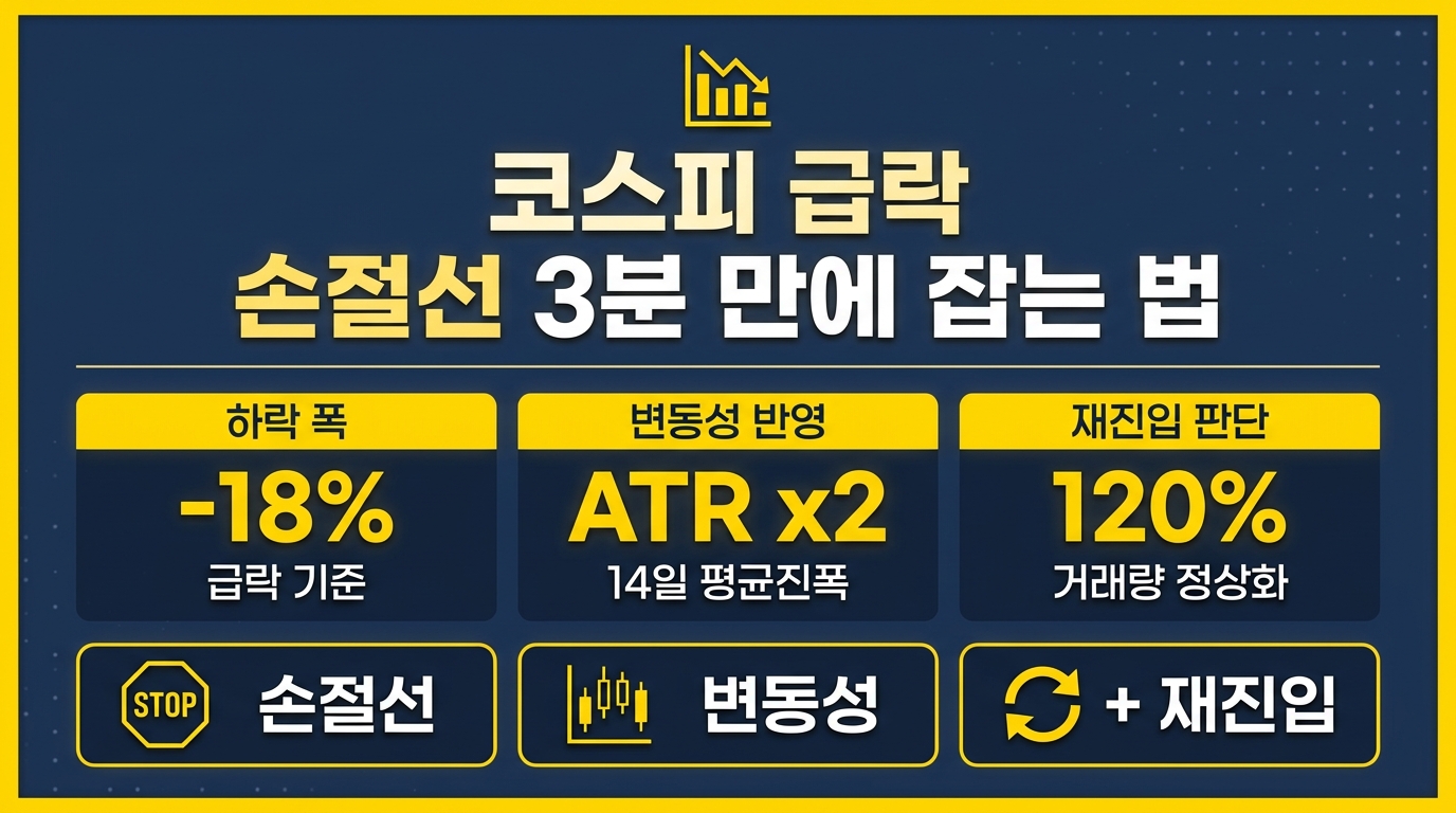 코스피 급락 손절선 잡는법 ATR 기준 3분 계산 가이드