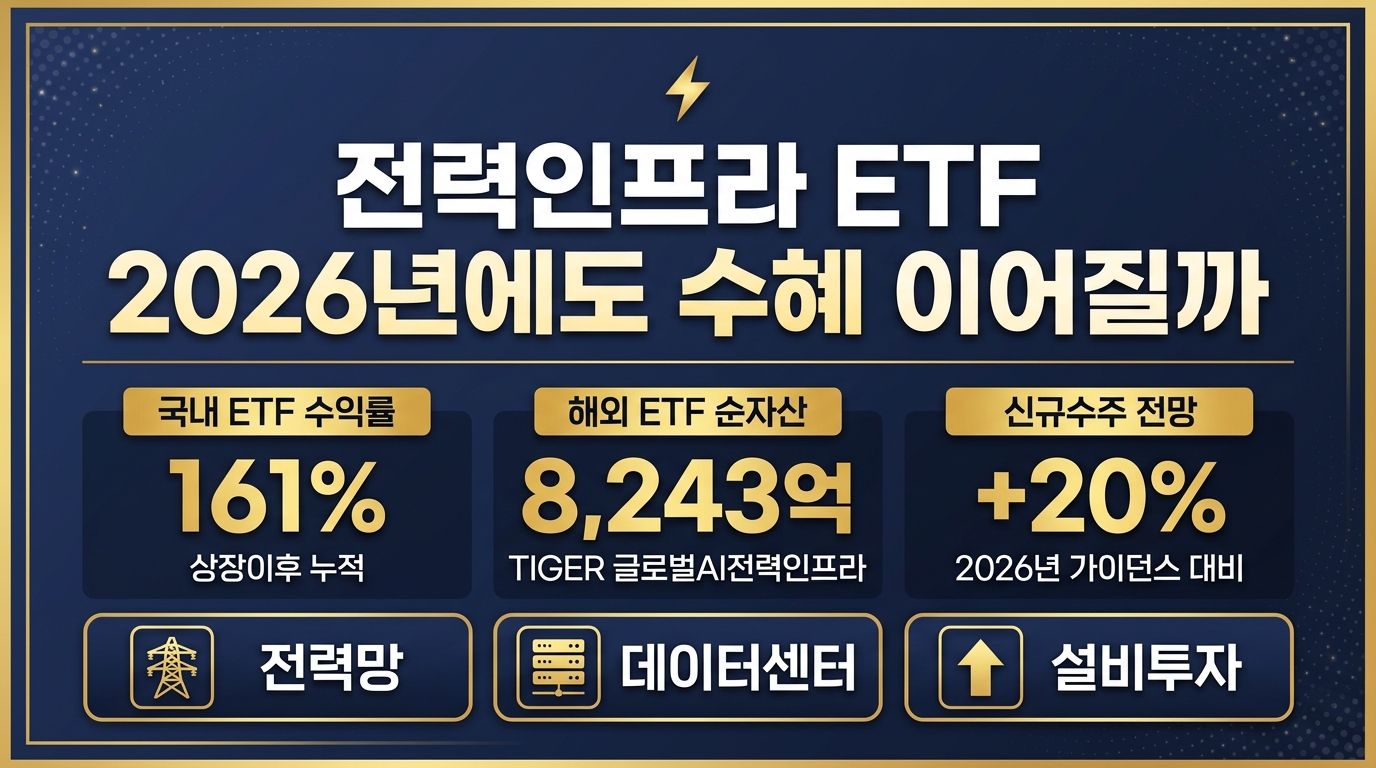 전력인프라 ETF 2026년 수혜 지속 여부와 수익률 데이터 정리